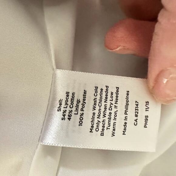 Talbots Skirt Canvas Pencil Plus Size 18W Paisley Stretch Office Knee Length - Picture 8 of 9